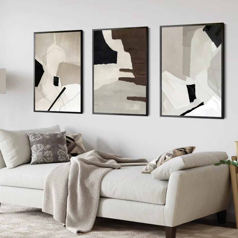 Moderné abstraktné geometrické plagáty v polovici storočia plátno maľba nástenné umenie tlače Pictures spálňa obývacia izba interiér domov dekor