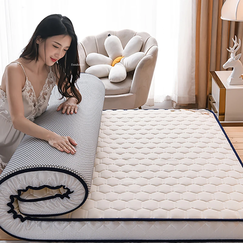 Moderné internáty Študent Single Tatami Mat Home Zhrusnutý latexový matracy skladacie pamäťové penové matrace jednoduchý spálňový nábytok