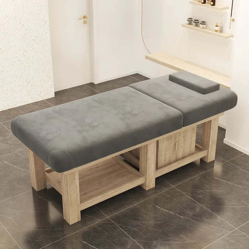 Moderné jednoduché masážne stoly skrášľujte fyzioterapiu estetici Thai masážne postele čistiaci salón Salón Nábytok Cama Masaje Fymb