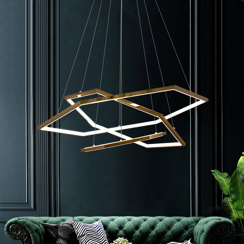 Moderné LED lustre pre obývaciu jedáleň spálne vnútorné zavesenie svetlo z nehrdzavejúcej ocele prívesok lampa kreatívne osvetlenie Fixtur