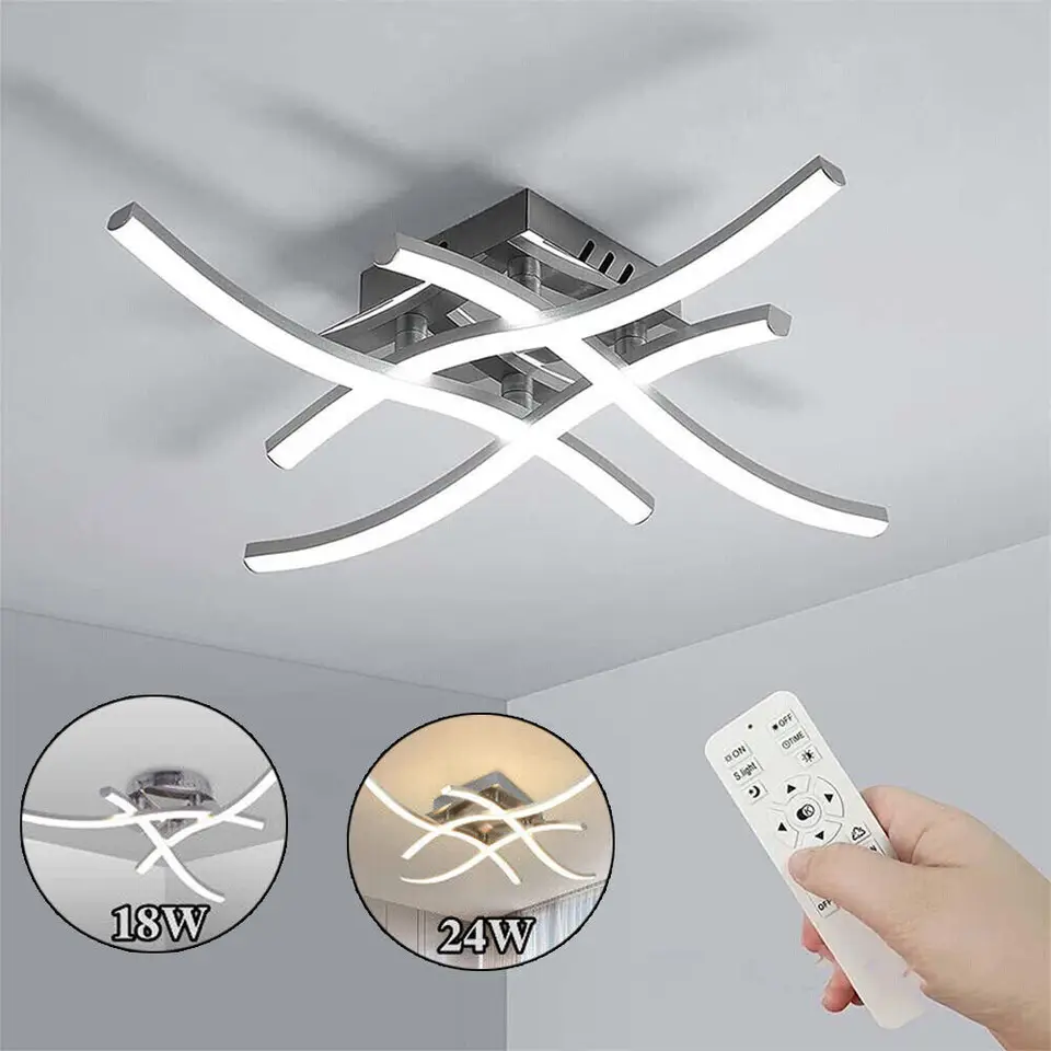 Moderné LED stropné svetlá 24 W Stlmiteľná stropná lampa AC 85-265V Nordic Creative Strop