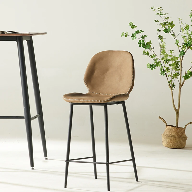 Moderné minimalistické barové stoličky Nordické luxusné spálne kožené barové stoličky kuchyňa šedá taburetes para barra de cocina nábytok