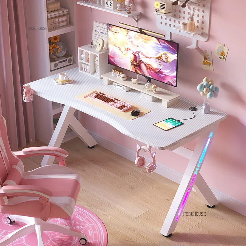 Moderné počítačové stoly z karbónového vlákna Office nábytok Nordic desktop študentské stoly Domov E-Sports Gaming Desk Simple Office Desk a