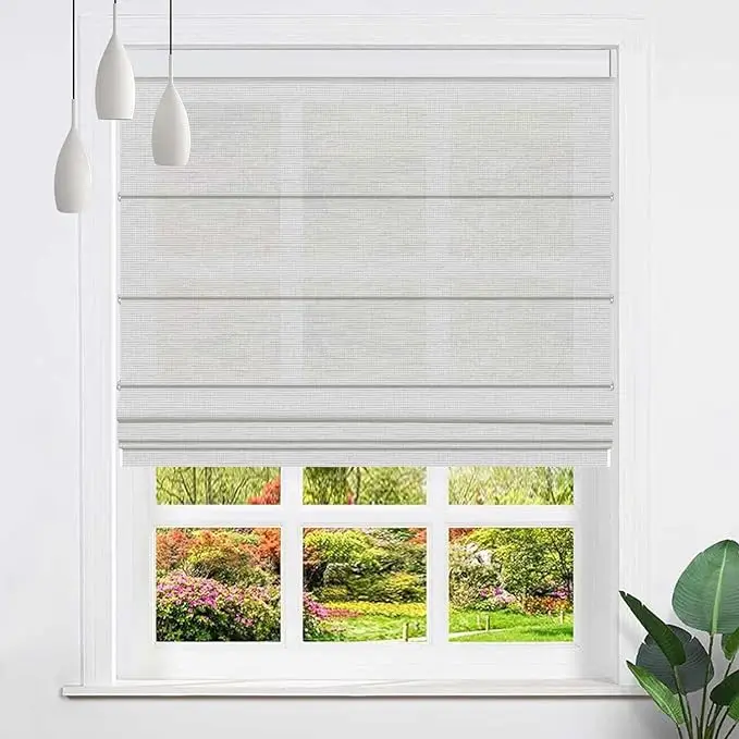 Moderné rímske bezdrôtové odtiene pre Windows Light Filter tkanina Roman Rolety pre okná elegantné žalúzie do okna súkromia pre domov