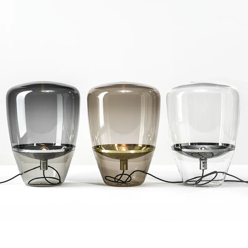 Moderné sklenené stolové lampy pre obývaciu izbu Domov Deco Indoor lôžko lampa Lamparas de Mesa para el dormitorio LED LAMPARAS de Pie