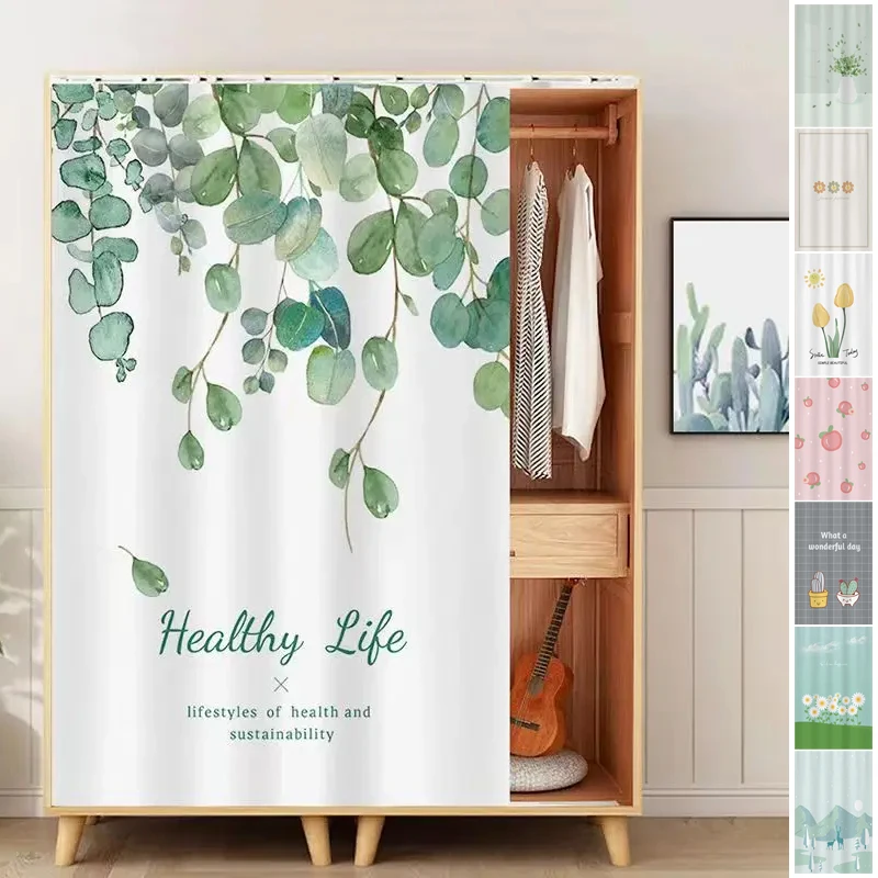 Moderné tlačiarenské dvere clony Noren Pure Color Simple Room DeCertion Rustikálne kuchynské šatníkové závesy dverí (s posuvnou koľajnicou)