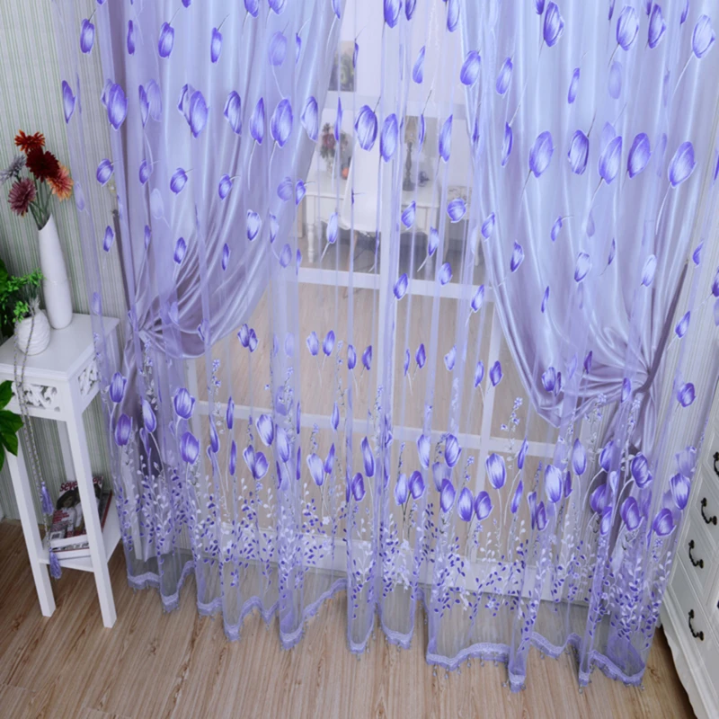 Moderné tylové záclony pre obývaciu izbu spálňa Kuchyňa Kuchy