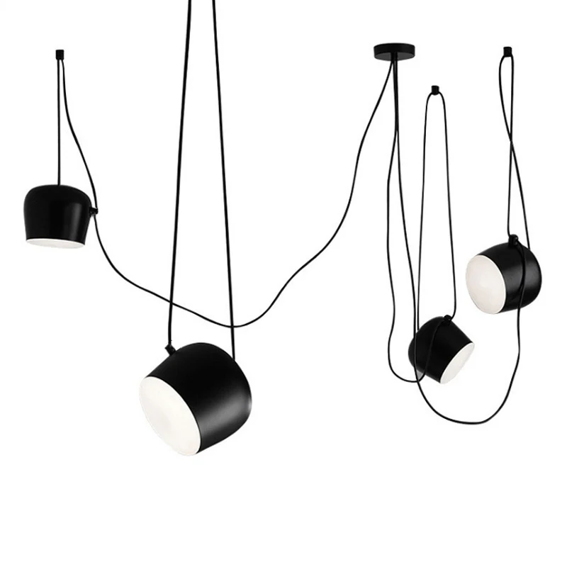 Moderný bubonový prívesok Strop Strop LED LED TEGLAMP Spider Industrial Pendant Svetlá pre reštauráciu kuchyňa