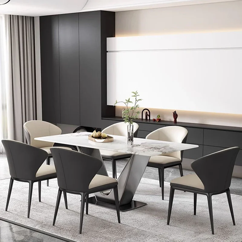 Moderný jedálenský stôl Kuchynský ostrov Luxusný moderný kávový stoly jedáleň Recepcia