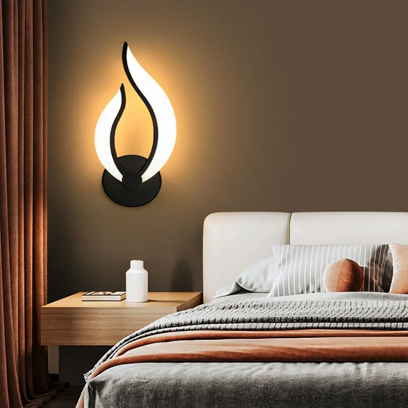 Moderný minimalistický plameň v tvare LED stena Spálňa obývacia izba v vnútornom pozadí Nákupy nákupné stredisko Hotel dekorácia