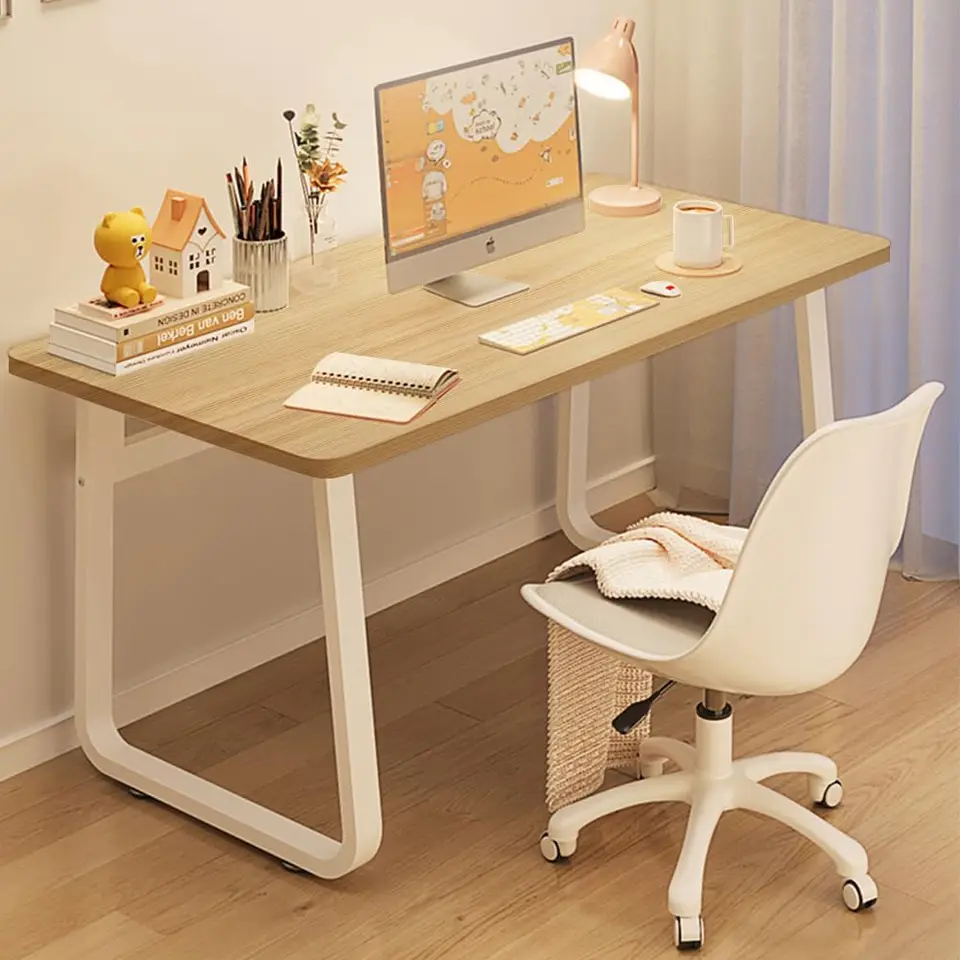 Moderný stôl 39,4 palca počítačový stôl Jednoduchý štýl Office Písanie Desk Priemyselný kancelársky stôl, robustný stôl prenosných počítačov pre domov pre domov
