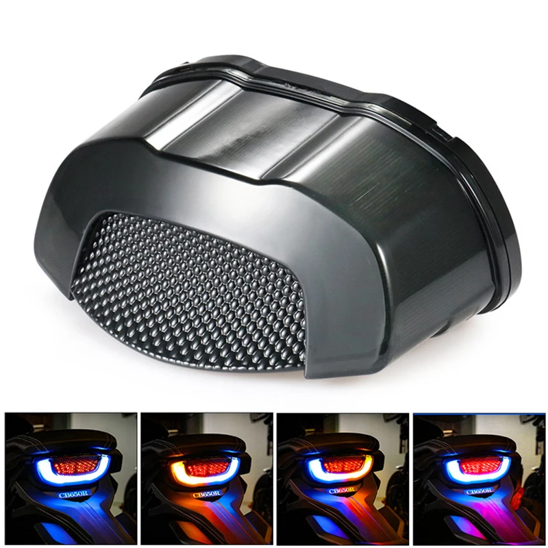 Modifikované motocyklové LED chvostové svetlo s otočným signálom pre Honda CB650R CB300R CBR650R Brzdenie Stop Stop Running Indikátor žiarovky