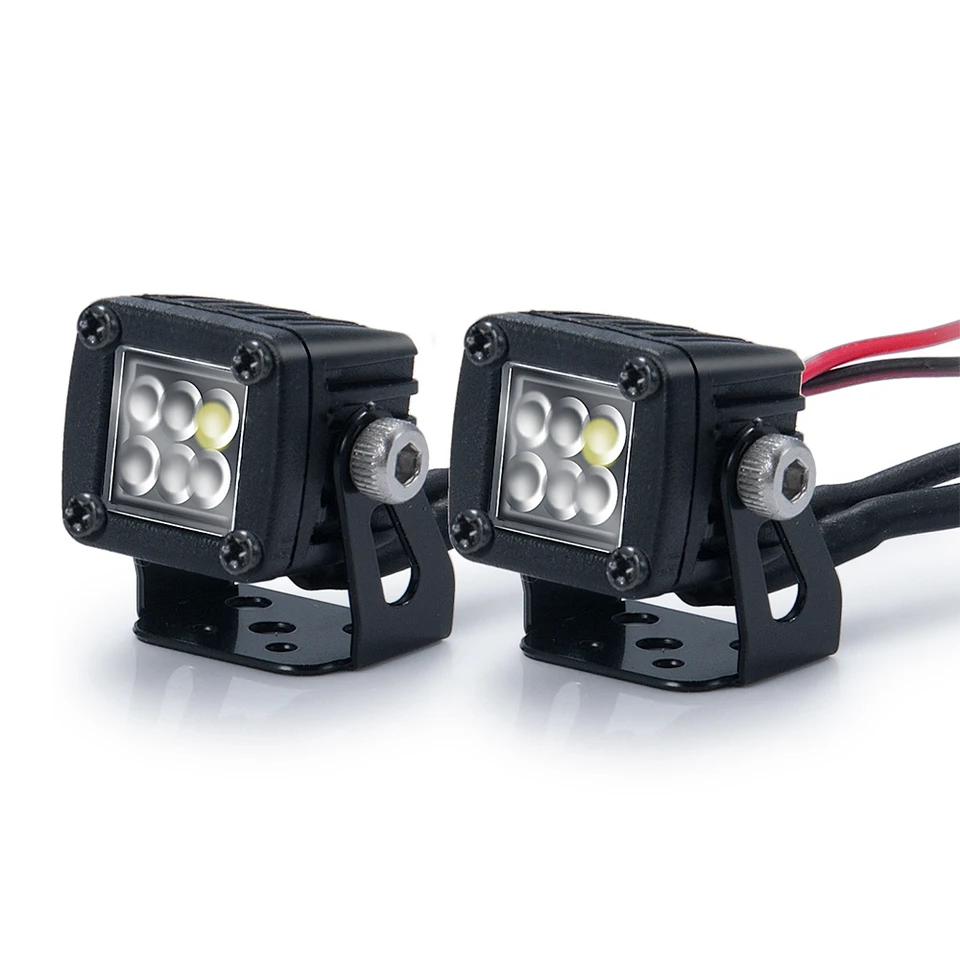 Modifikované svetlomety Spotlighty Spotlighty Top Lights Bumper Lights pre axiálne SCX10 Jeep Traxxas TRX4 TRX6 1/10 RC Crawler CAR, B