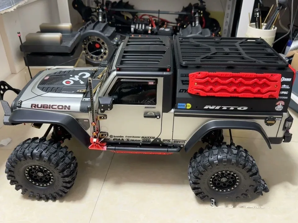 Modifikácia nákladnej skrinky s vysokým vekom pre Crossrc Emo X Lion Emo X2 Tiger Emo X3 Rhino 1/8 Off Road Rock Crawler Truck Cross RC