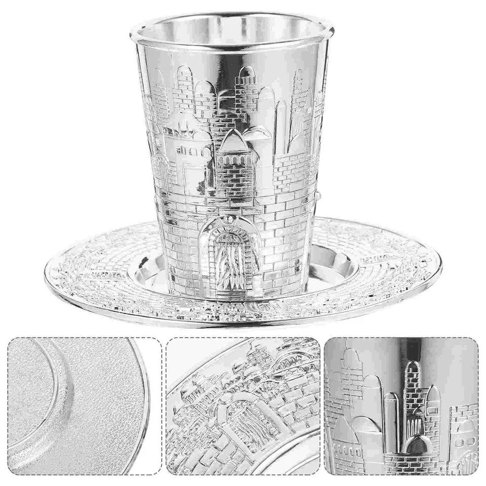 Modlitebný pohár nastavený dovolenka Shabbat, ktorý ponúka zásoby whisky darčeky whisky stolného počítača svätý havdalah zink.