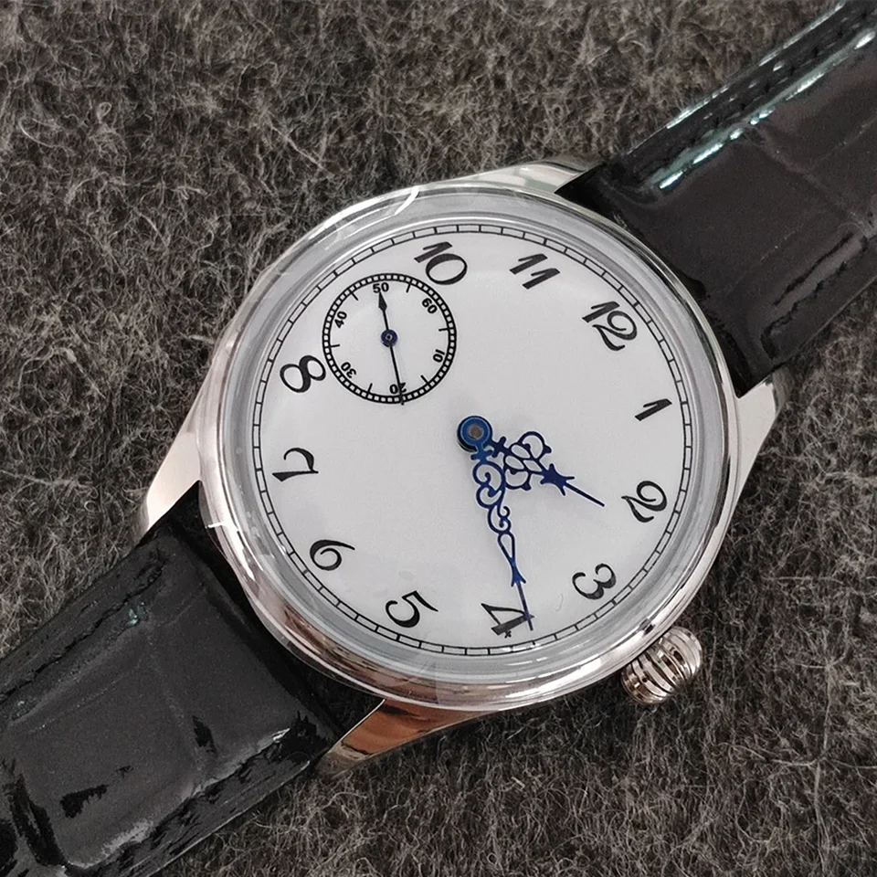 Modrá snehová vločka Hollow Watch Ruky z nehrdzavejúcej ocele Leštené hodinky pre ETA6497 ETA6498 ST3600 Pohyb