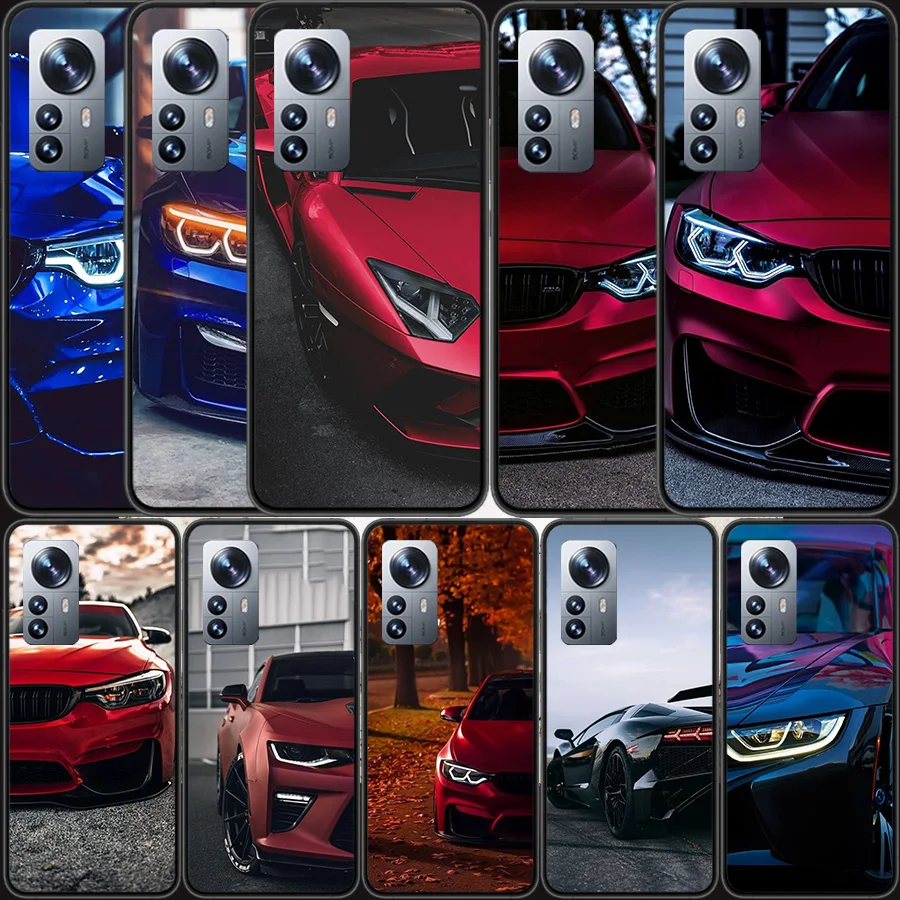 Modrá červená pre puzdro na telefón BMW pre Xiaomi Mi 13 12 11T 10T 12T Pro 12x 11i 11 Ultra 10 Lite 5G 9 8 6x 5x A1 A2 Cover Capa Coque Fun