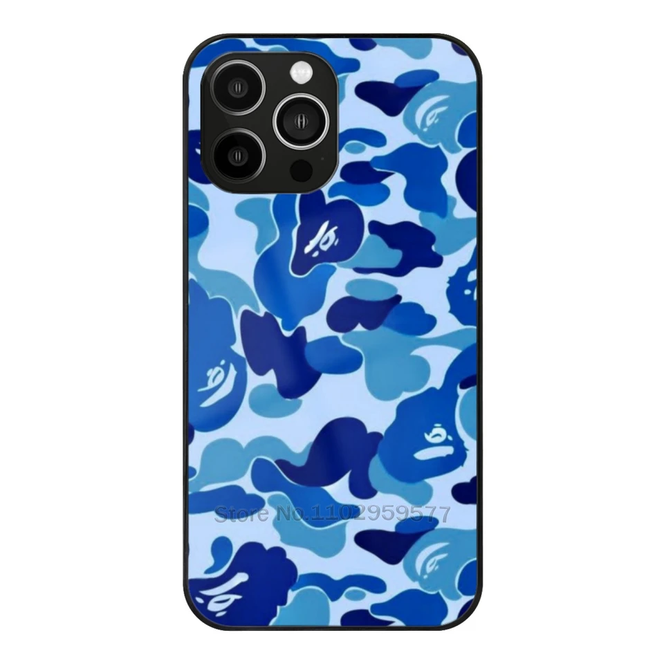 Modré luxusné temperované sklo puzdro pre iPhone 15 14 13 12 11 Pro Max 7 8 Plus xs xr x Soft Cover Blue Drip Prispôsobený telefónny puzdro