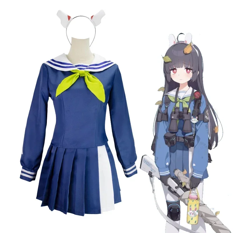 Modrý archív kasumizawa miyu cosplay kostým anime bitka námorník oblek loli dievčatá školské šaty vianočné halloween plné set v