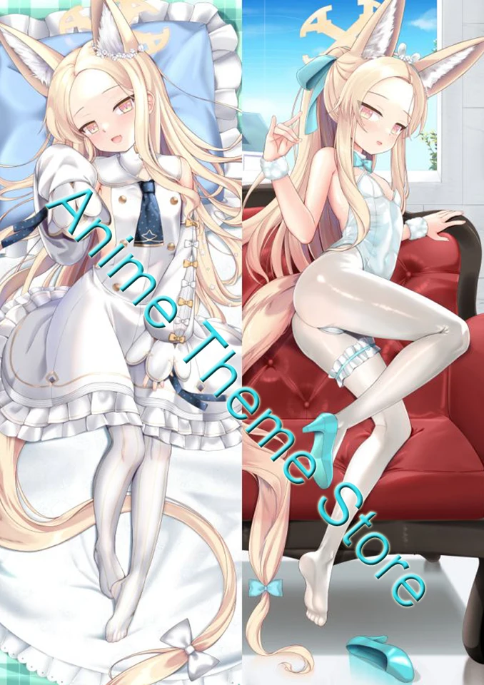 Modrý archív Yurizono seia dakimakura waifu 2-strana Tlač anime vankúš Body Long 2way vankúšový obal vankúš Otaku Otaku