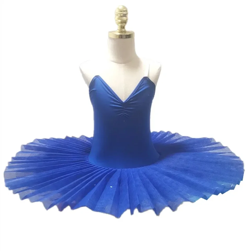 Modrý balet tutu sukňa Swan Lake Ballet Dress Detský kostým detské detské tanečné odevy pódium