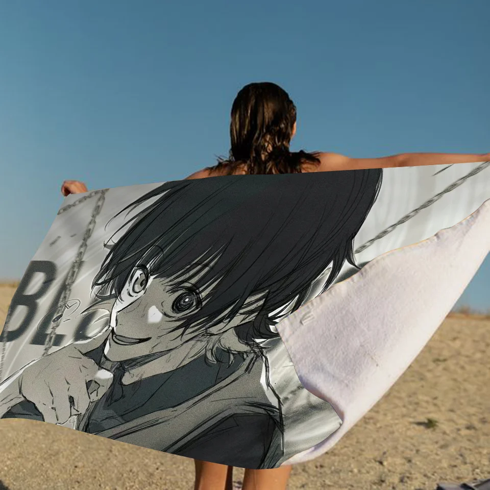 Modrý zámok anime uterák na uterák na mikrovlákno Absorbent Absorbent rýchle suché mäkké jogu plavecký letovisko horolezectvo uterák