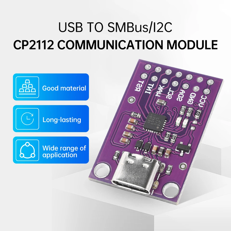 Modul CP2112 USB na SMBUS/I2C USB na I2C Komunikačný modul Elektronický signál Modul Modul typu CCS811 ladenie dosky