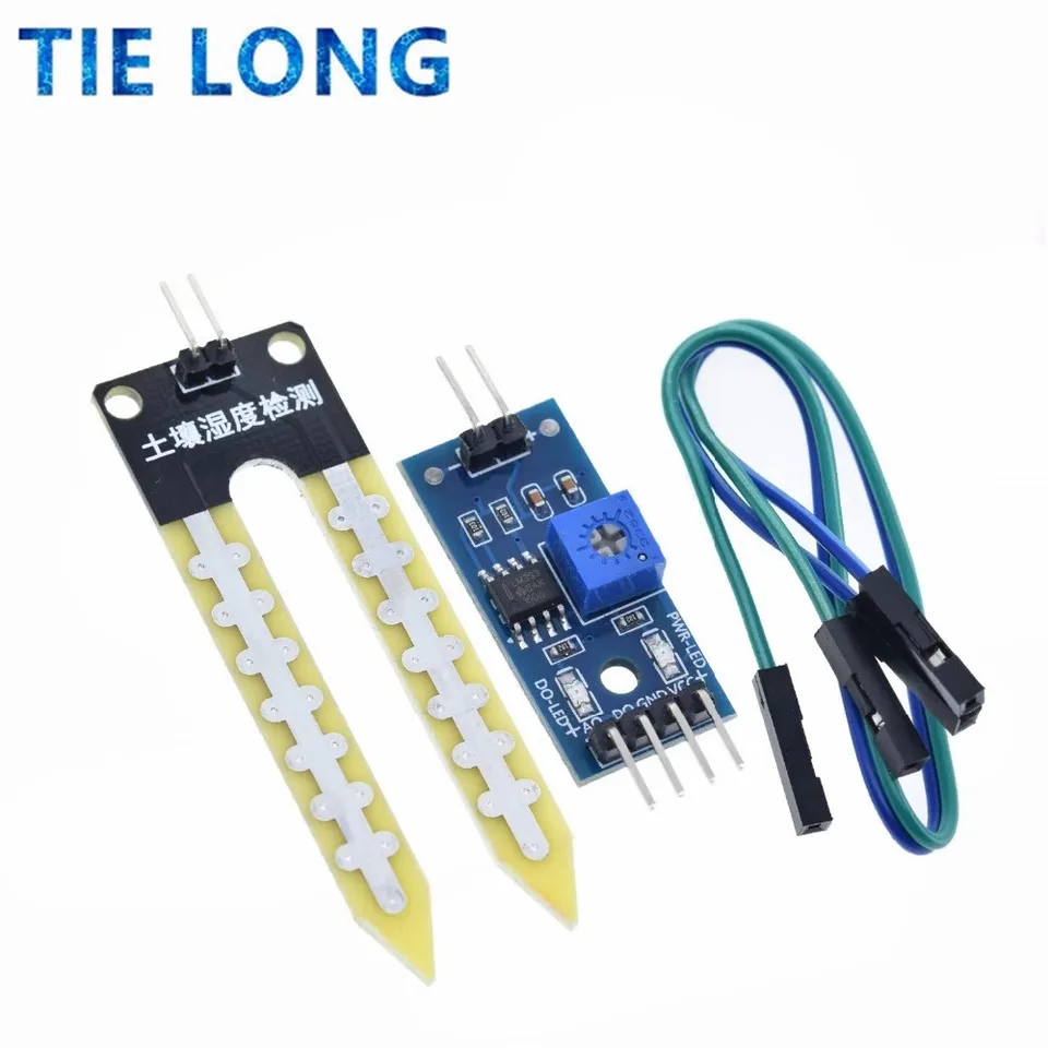 Modul detekcie vlhkosti pôdy inteligentná elektronická pôdna DIY senzor pre robot vlhkosti Arduino vhodný U7Q9