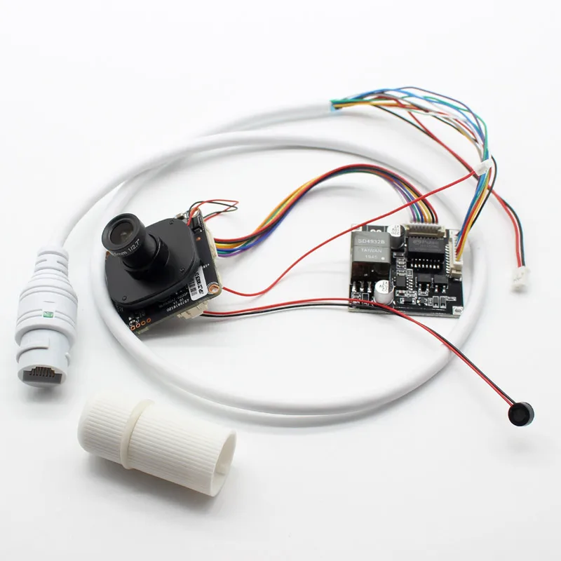 Modul PoE + HD IP CCTV Camera Modul Network 4MP Audio Security IPC doska H.265 ONVIF + POE kábel