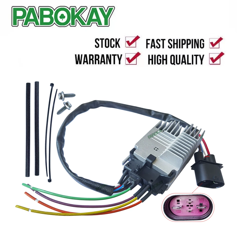 Modul riadiacej jednotky chladiaceho ventilátora chladenia pre Audi A4 Quattro 02-09 8E0959501AG 8E0959501R 8E0959501D 8E0959501B