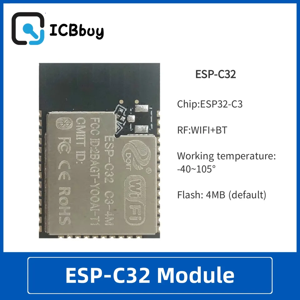 Modul série ESP32-C3 WiFi+Bluetooth kompatibilný s ESP32-C3-32S ESP-C32