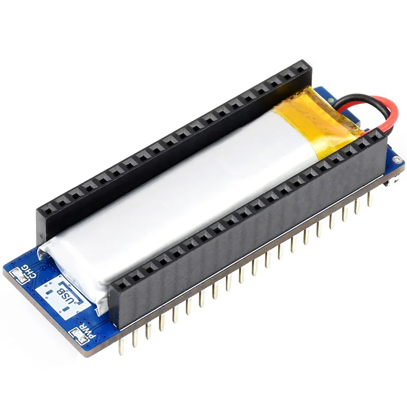 Modul Waveshare UPS B pre dosku Raspberry Pi Pico, nepretržitá monitorovacia batéria napájania cez zbernicu I2C, stohovateľný dizajn