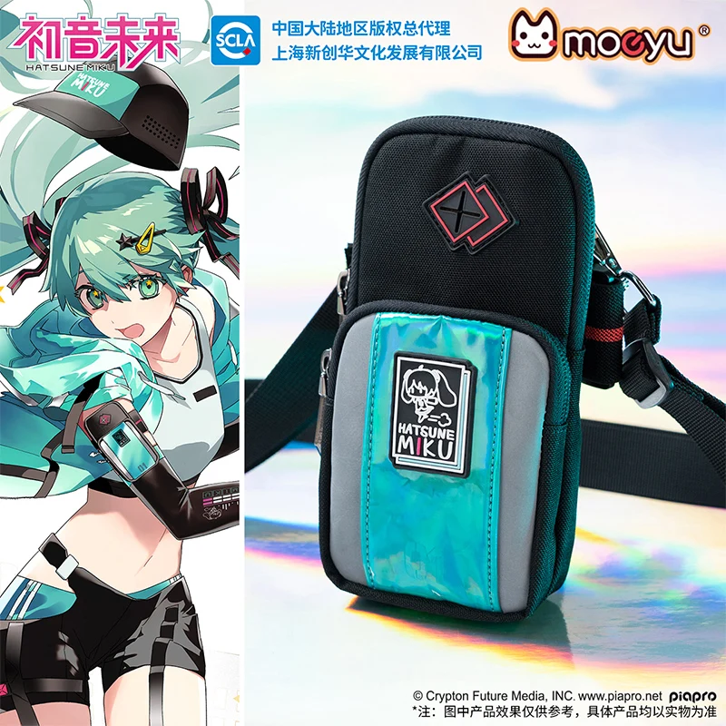 Moeyu Miku Telefón ARM BAG Mini Crossbody Anime Bag Men Dámsky vokalid cosplay šport Running Bag Držiteľ mobilného telefónu