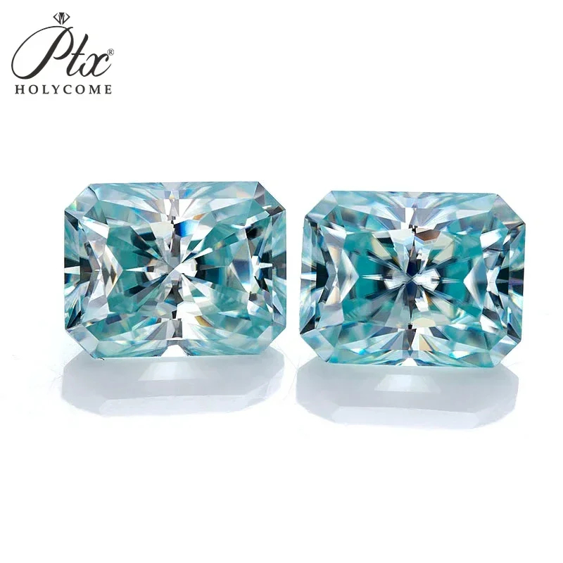 Moissanit Diamond Top Kvalitné korálky Radiance Gemstone Loose Stone VVS1 3ce Cut Aqua Blue Dámske šperky výroby/hodinky