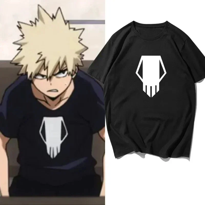 Moja hrdinská akadémia Bakugo Katsuki Pánske a dámske tlačené tričko Premium bavlnené voľné tričko Príležitostné letné móda