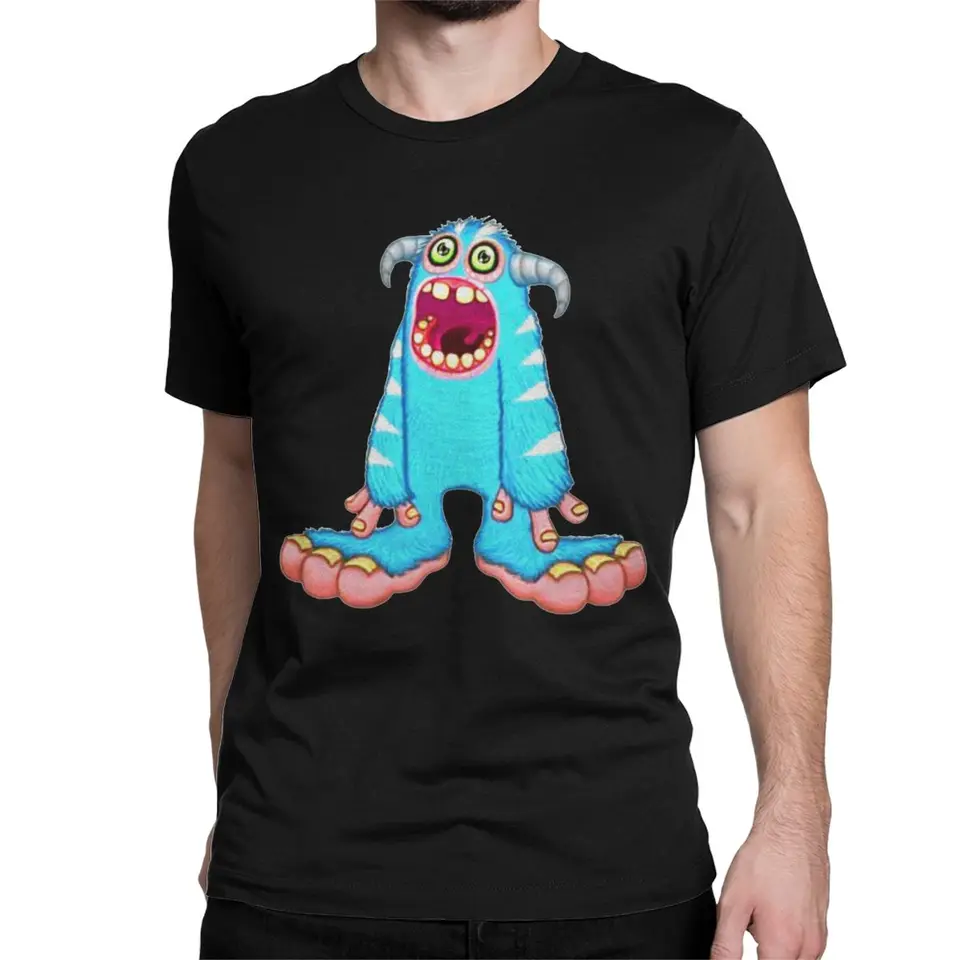 Moje spevácke príšery Wubbox T košele príslušenstvo Men Dámska čistá bavlnená karikatúra tričko tričko s krátkym rukávom