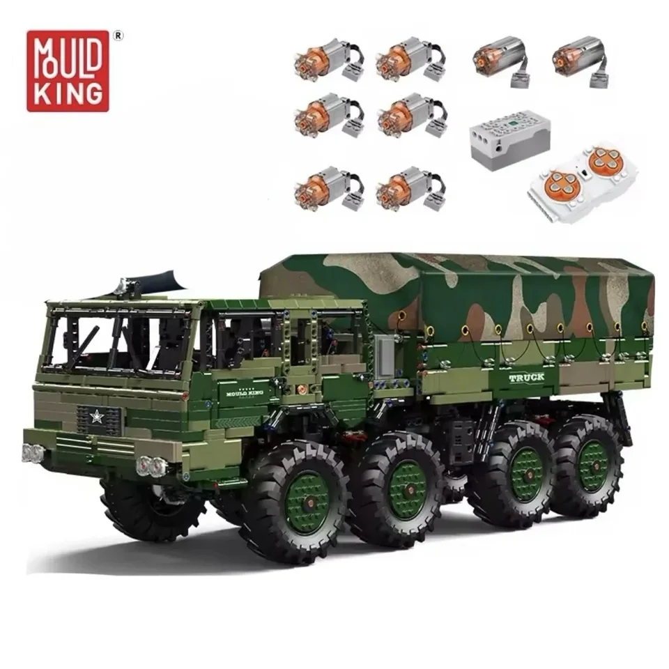 Mold King 20039/20040 Technické stavebné bloky automobilov RC Tatry Vojenský kamión Brick Zhromaždenie hračky vianočný darček pre chlapcov deti