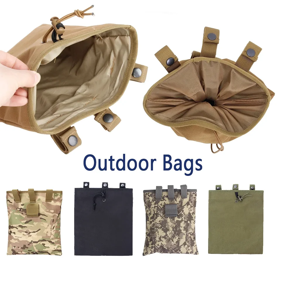 Molle Dump Drop EDC Magazine Mag Tactical Airsoft Tool Bag Vonkajšie zotavenie AR15 M4 AK PASEUM Lovecké doplnky