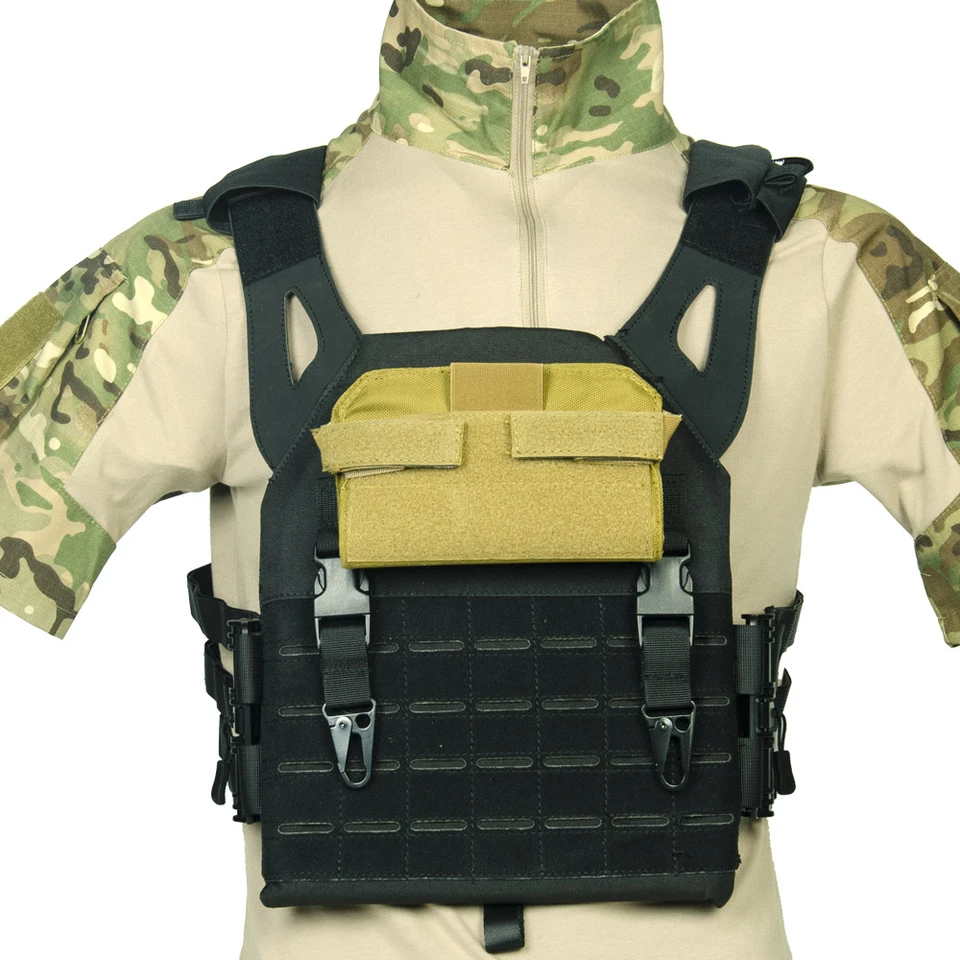 Molle Phone Držiteľ administrátor Tactical Vesta Plate Nosič predný panel pás Stiky Pack EDC Utility nylon muži lovec