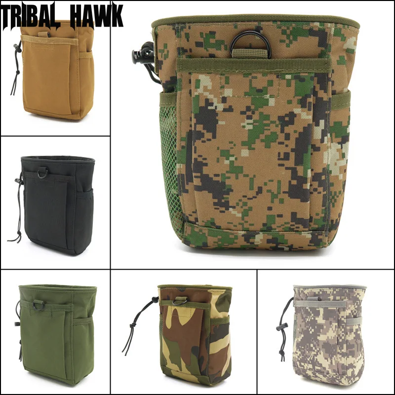Molle Tactical Magazine Pase Dump Dump Douches Bag Nylon Recovery Puzdro Lov poľovníctvo skladacie obnova skládok vreckový pás