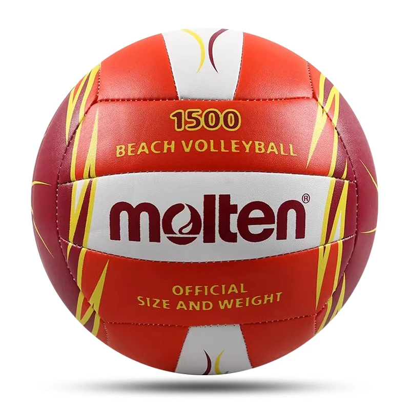 Molten volejbalové gule Štandardná veľkosť 5 Soft-Pu Machine Stetched, ktorý je odolný voči opotrebeniu, vonkajšie zápasy Training Beach volejbal