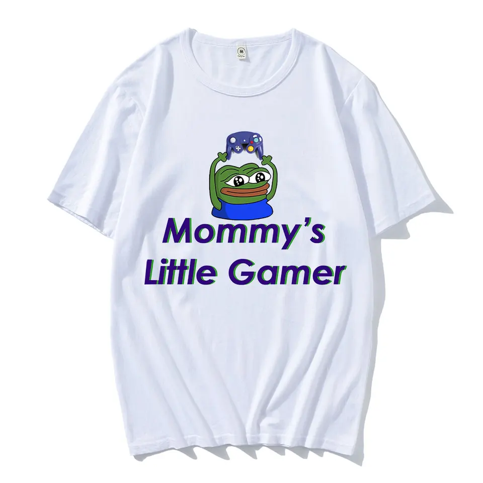 Mommy S Little Gamer košeľa Pánske tričko Novinka tričko tričko s krátkym rukávom o krk nadmerné tričká 100% bavlnené oblečenie