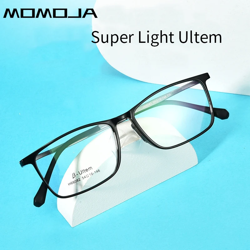 Momoja Ultra-Light Business Square Eyeglass Rám Štýlový a pohodlný pánsky optický predpis okuliare 66082