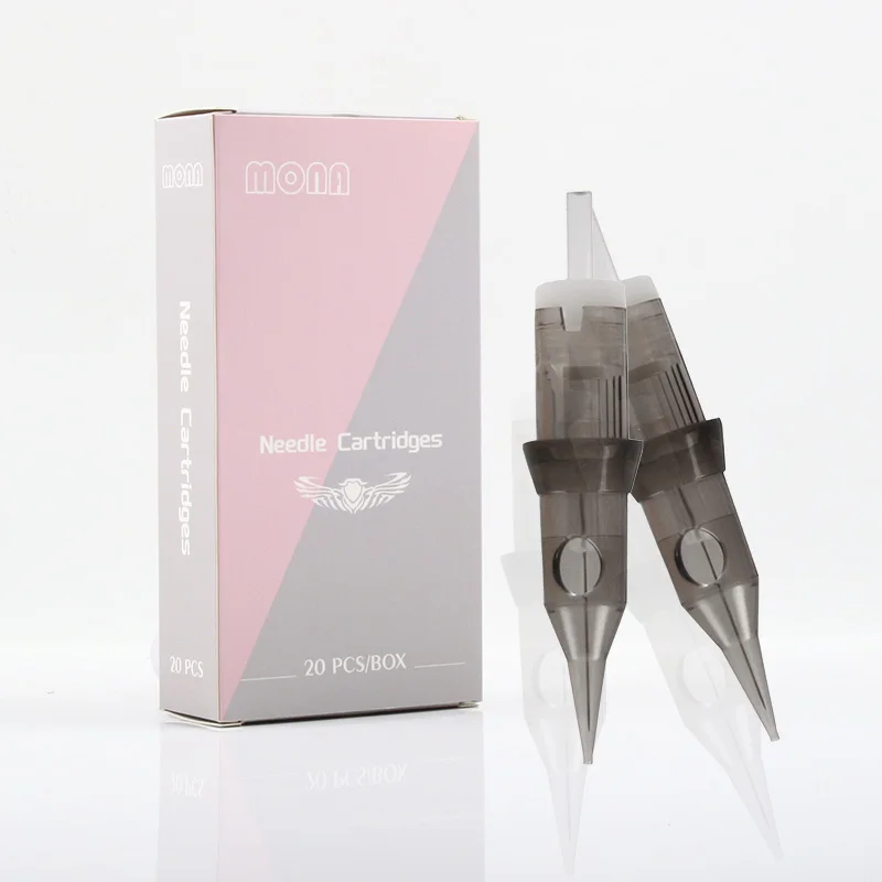 Mona 20ks/box tetovacie ihly Disposbale Safety Cartuchos para Tatuar Tattoo Cartridges pre trvalé make -up obočie/pery tetovanie