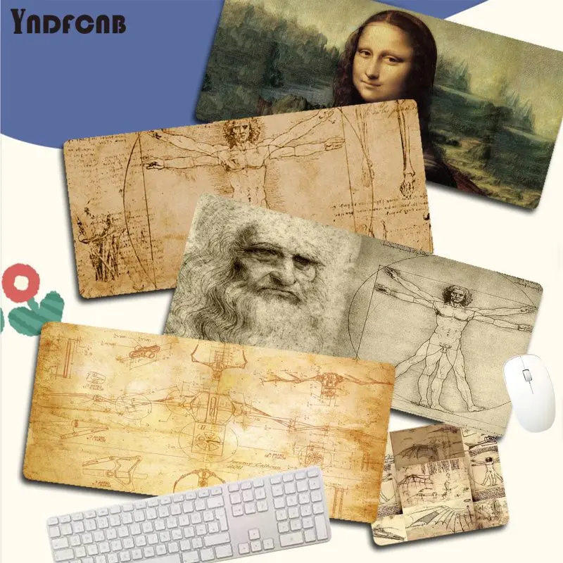 Mona Lisa od Leonardo da Vinci Veľká hra Gaming MousePad L XL XXL Mouse veľkosti podložky pre deak rohož pre Overwatch/CS Go/World of Warcraft