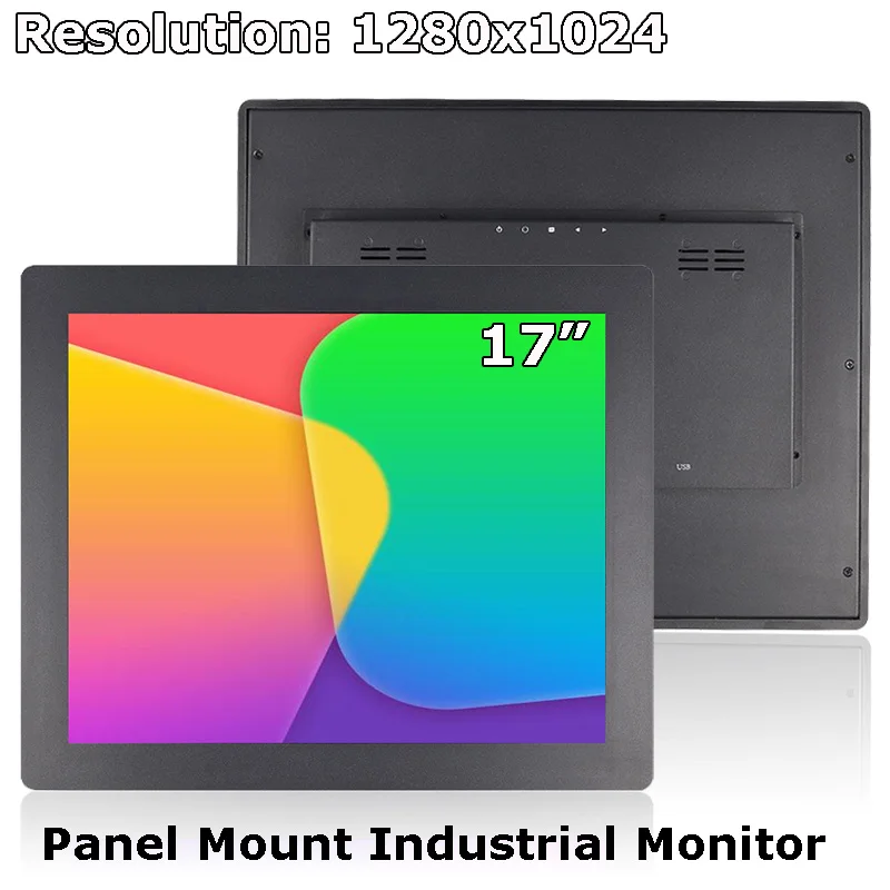 Monitor dotykovej obrazovky MONTOUM MONTÁLNEJ SKRAZE 17 palcov 1280*1024 Priemyselný bankomat KIOSK Použite dotykový displej počítača Monitor