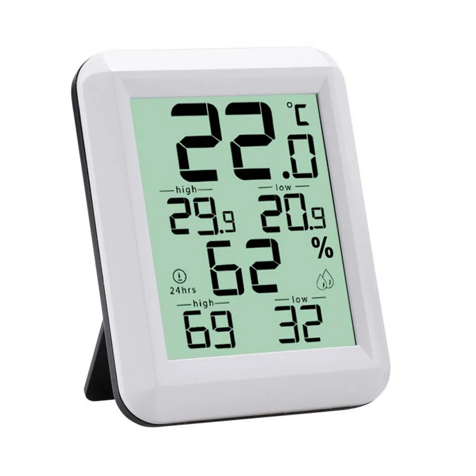 Monitor inteligentného domáceho teploty 5.8*7,5*1,9 cm merač vnútornej teploty Vysoko presný displej inteligentnej technológie