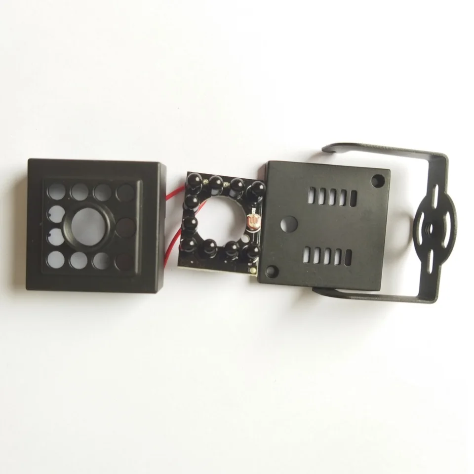 Monitorovacia škrupina s jednou vrstvou HD32 so svetlom, CCTV kovové skrinky Camera pre MINI AHD TVI CVI 1080p IP WiFi 38x38 PCB puzdro