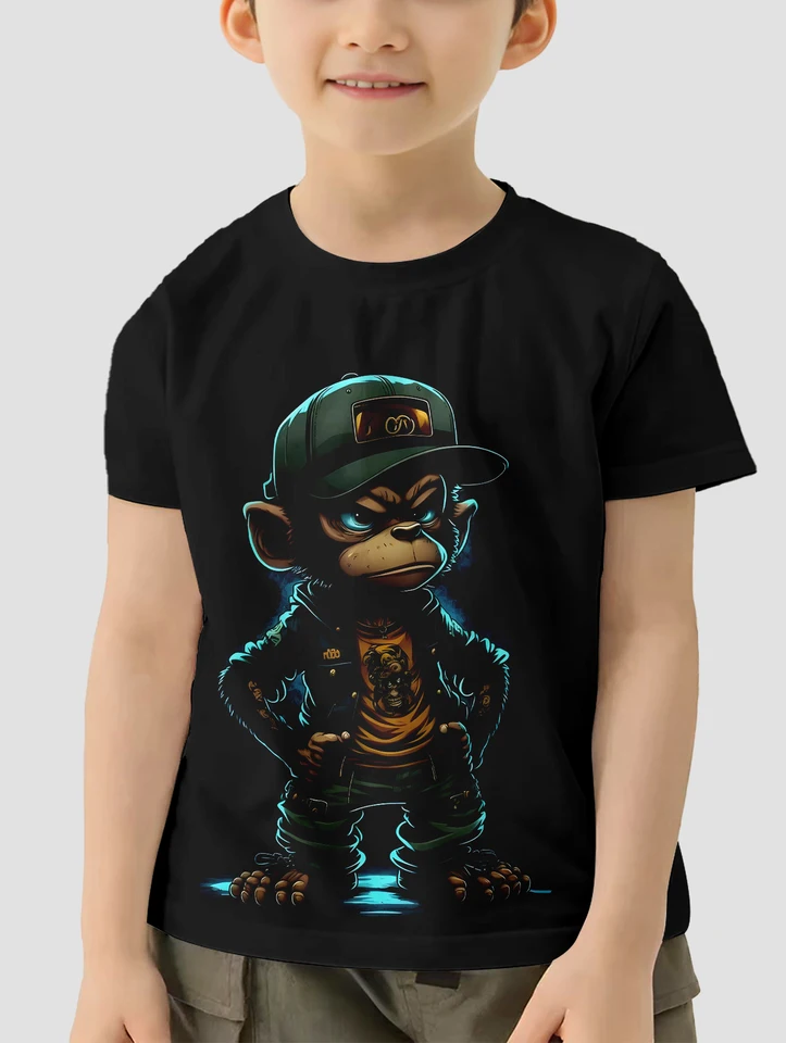 Monkey Children Clothes Detské tričko Oblečenie pre chlapca detské tričko Chlapci Noste krátke rukávy Top košele Tops Detské tričká