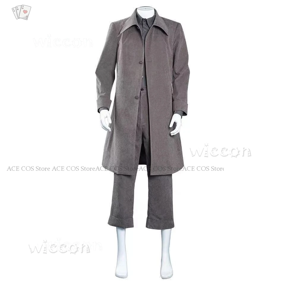 Mono cosplay malé sivé nočné mory ii kostýmné protagonistické maskové kabáty nohavice obleky Men ženy cosplay halloween party herný štýl